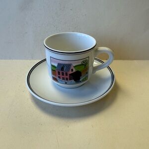 Villeroy & Boch Design Naif Demitasse Espresso Coffee Cup and Saucer